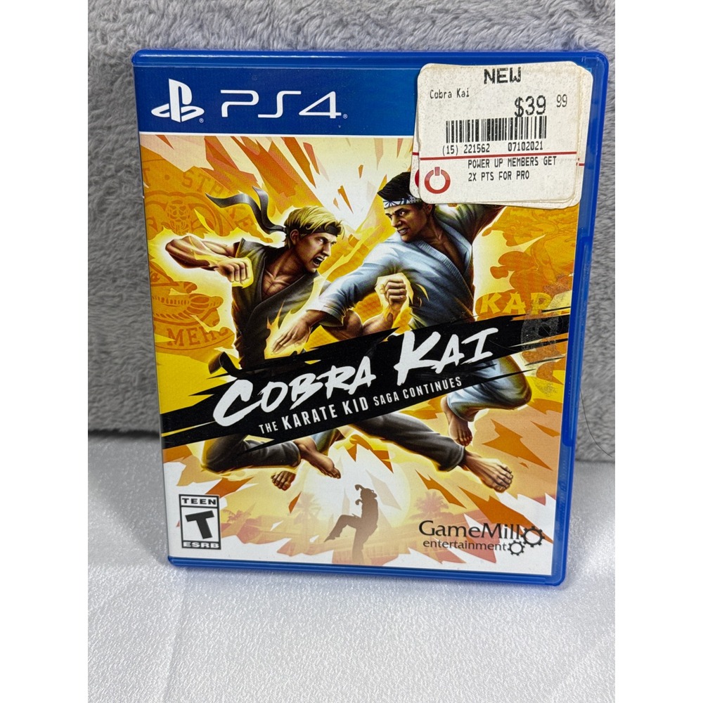 GameMill Cobra Kai The Karate Kid Saga Continues PS4 Blue Fighting Game
